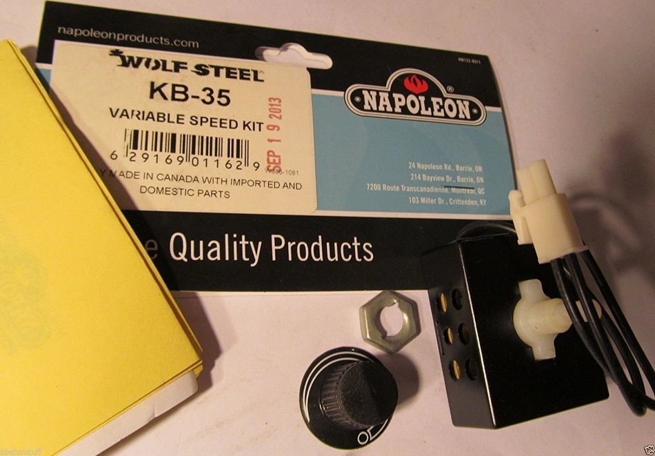 Napoleon KB-35 Gas & Wood Stove Replacement Variable Rheostat Switch