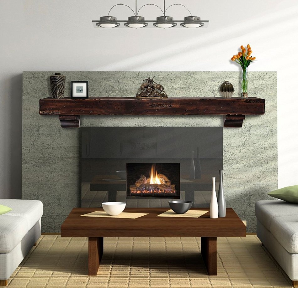 Pearl Mantels Shenandoah Traditional Fireplace Mantel Shelf N24