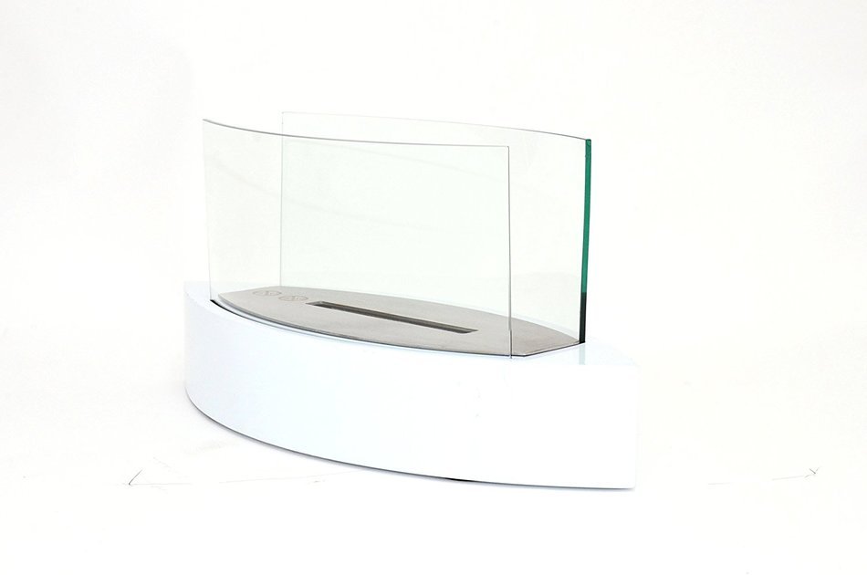 Chic Fireplaces- Luxury Concord Black Table Top Ventless Bio Ethanol Fireplace Indoor / Outdoor N8