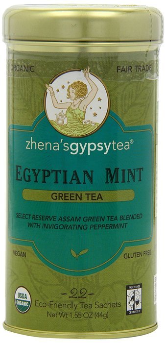 Zhena's Gypsy Tea, Egyptian Mint, 22 Count Tea Sachets N3