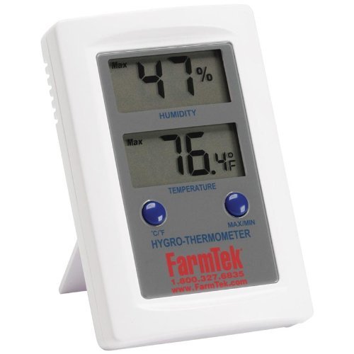TekSupply 102447F FarmTek Mini Digital Temperature & Humidity Meter