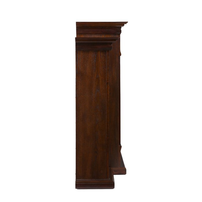 Tennyson Electric Fireplace w/ Bookcases - Ivory N3