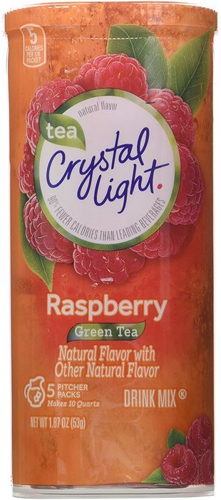 Crystal Light Green Tea Raspberry Drink Mix (10-Quart), 5-Count, 1.87-Ounce Packages (Pack of 4) N4