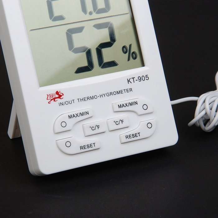 EEEKit Bundle of 2 Pack Digital LCD Alarm Temperature Humidity Hygrometer Thermometer Meter Monitor N3