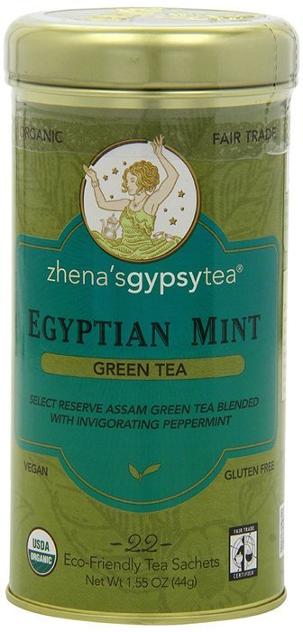 Zhena's Gypsy Tea, Egyptian Mint, 22 Count Tea Sachets N5