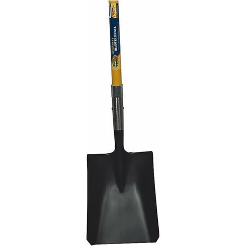 Union Tools 45161 Square Point Shovel with Crimp Collar and Fiberglass Handle