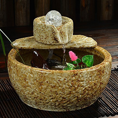 FEI&S Ceramic Flowing Water, Arts & Crafts humidifier bar