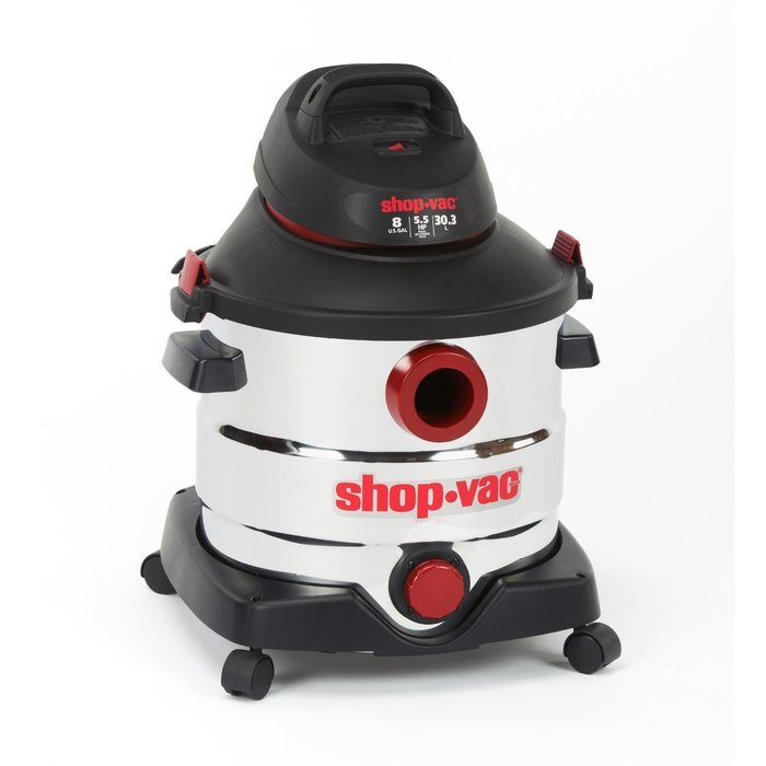 Shop-Vac 5986100 8-Gallon 5.5 Peak HP Stainless Steel Wet Dry Vacuum N3