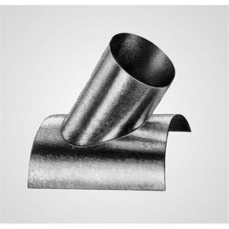 350404 4" x 45 Degree Vent Saddle- Galvanized Pipe