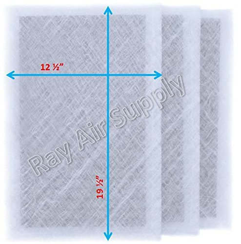 Dynamic Air Cleaner Replacement Filter Pads 14x22 Refills (3 Pack) White N2