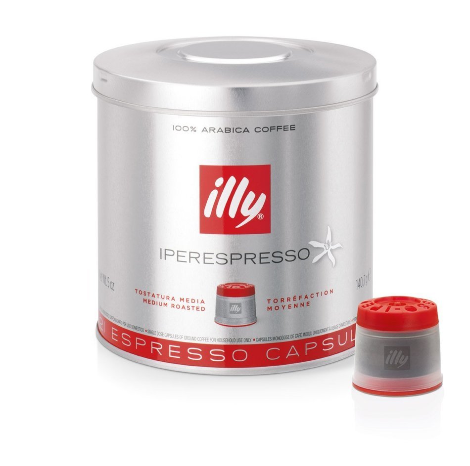 illy iperEspresso Capsules Medium Roasted Coffee, 5-Ounce, 21-Count Capsules N10