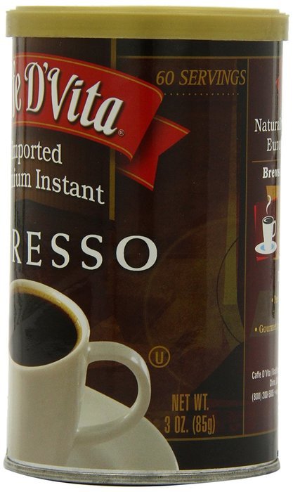 Caffe D'Vita Imported Instant Espresso, 3 Ounce Canister N7