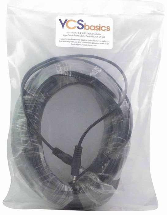 YCS Basics 50 Foot 3.5mm Male to Male Stereo Audio Cable Headphone / Phone / MP3 Cable- For Your Car AUX Port,... N16
