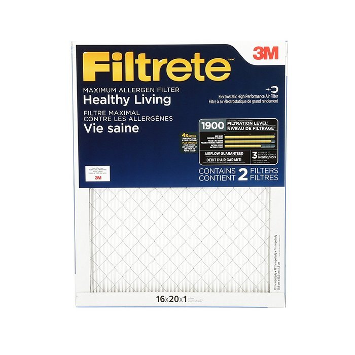 Filtrete Healthy Living Ultimate Allergen Reduction Filter, MPR 1900, 14 x 24 x 1-Inches, 6-Pack N5