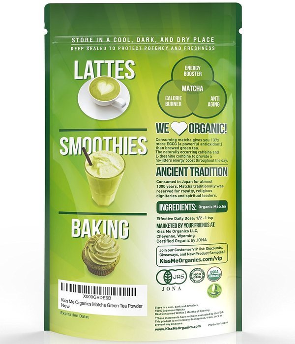 Matcha Green Tea Powder - Powerful Antioxidant Japanese Organic Culinary Grade - 113 grams (4 oz) - For Lattes... N5