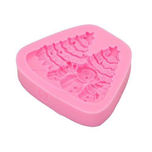 "dipshop Christmas Tree Snowman Silicone Mold Fondant Cake Mould" shopping
