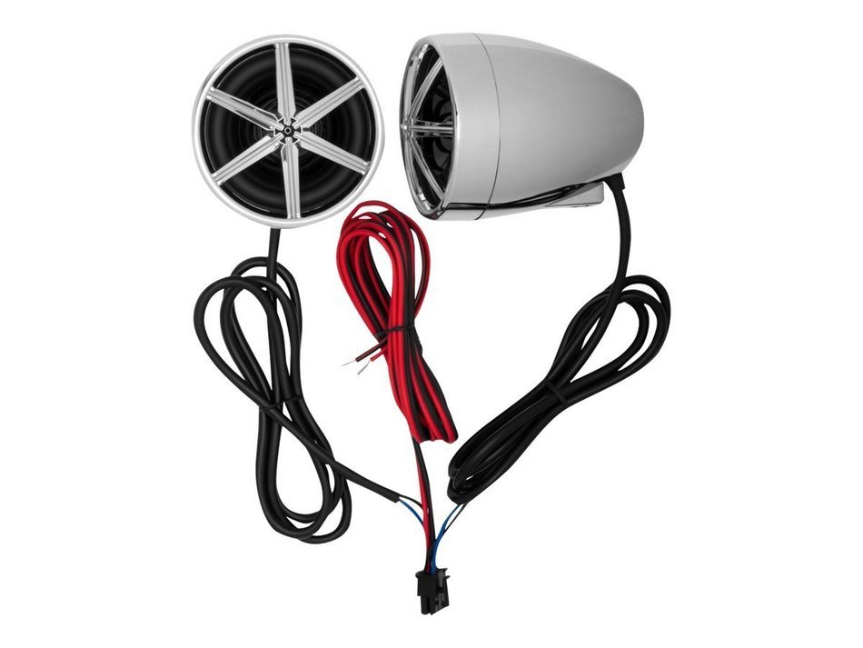 BOSS AUDIO MC600B Chrome 800 watt Motorcycle/ATV Sound System with Bluetooth Audio Streaming, One Pair of 3 Inch...