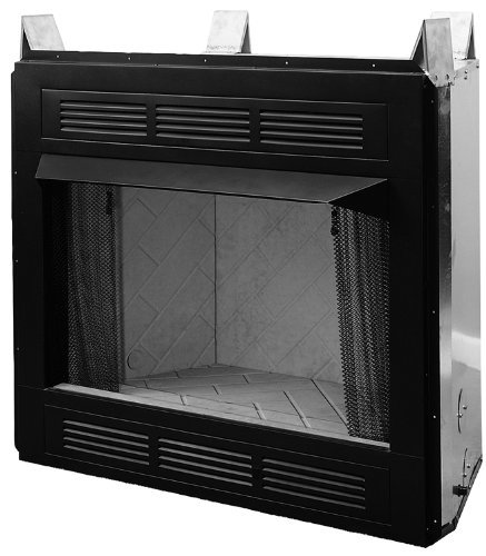Comfort Flame CUVF36C Vent-Free Circulating Louvered Firebox, 36-Inch