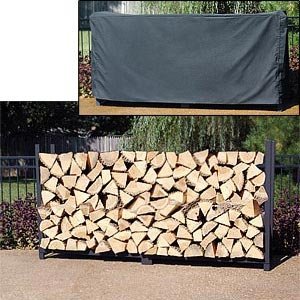 8' Firewood Storage Rack Cover Included 48" H x 96" L x 14" D Made from Steel Tubing