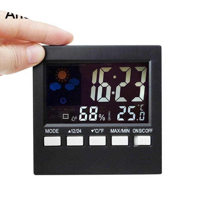 New Upgrated Electronic Digital Standing Type Household Indoor Thermometer Hygrometer Humidiometer Temperature...