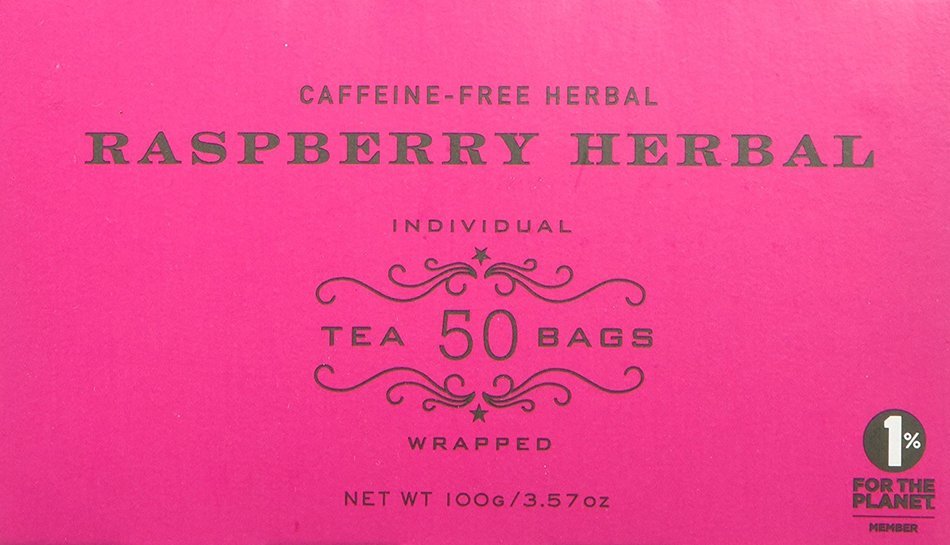 Harney and Sons Raspberry Herbal, Caffeine-Free Herbal 50 Teabags per Box N2