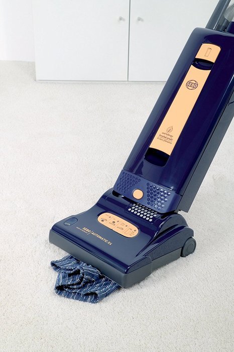 SEBO 9577AM Automatic X4 Upright Vacuum, Blue/Yellow - Corded N2