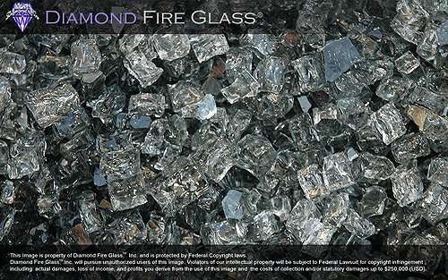 Gray Nugget - Fireplace Glass - 1 LB.