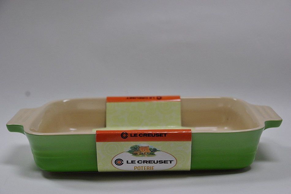 Le Creuset Rectangular Baker, 10.5", Fruit Green