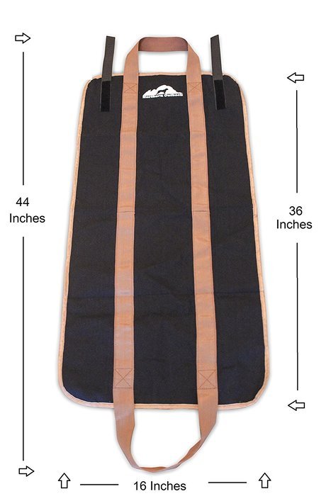 Northern Outback Firewood Log Carrier Canvas Wood Tote with FREE BONUS 8mm Magnesium Fire Starter! - Best for... N3