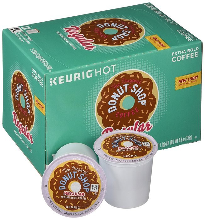 Donut Shop Medium Roast Coffee 12 K Cups,Net wt :4.6 Oz N3