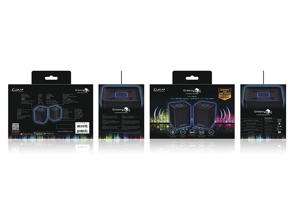 Groovy A Bluetooth Portable Stereo Speaker for iPhone, iPad, Samsung, Smart Devices N16
