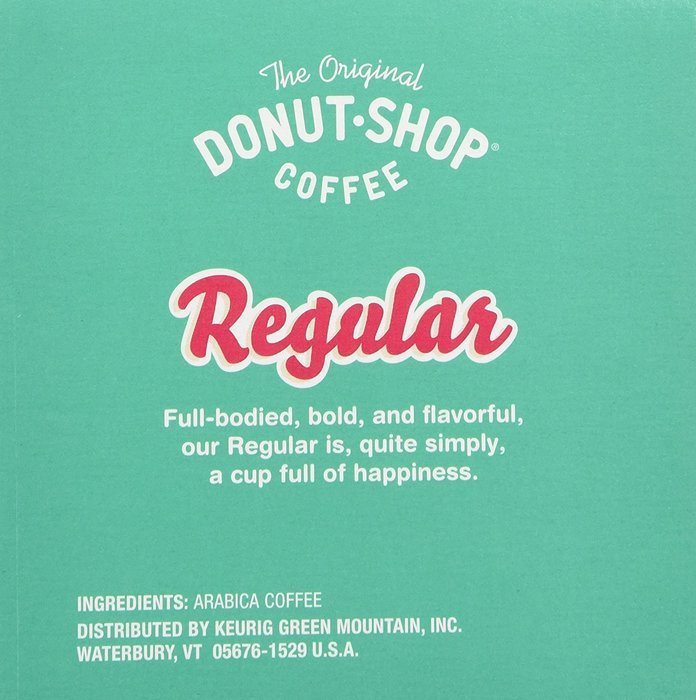 Donut Shop Medium Roast Coffee 12 K Cups,Net wt :4.6 Oz N5