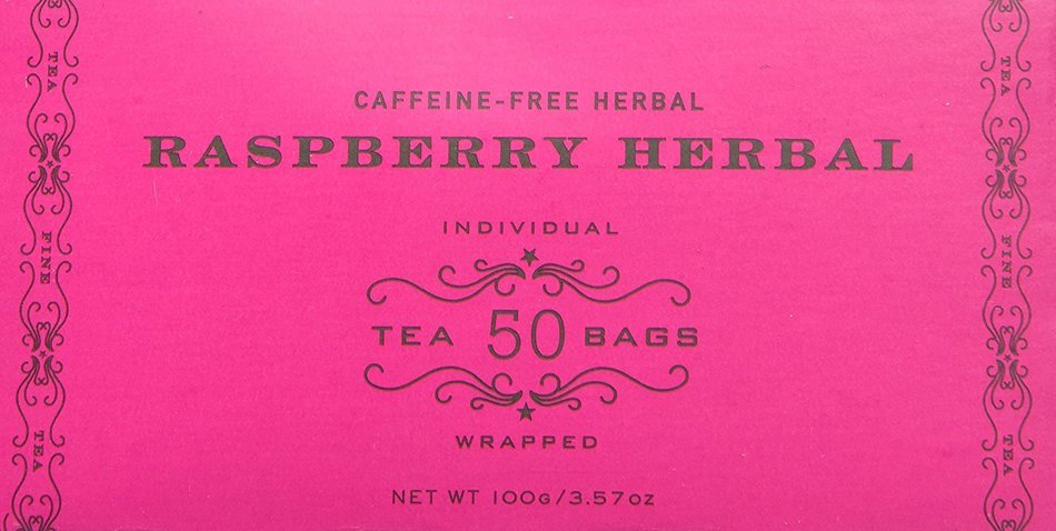 Harney and Sons Raspberry Herbal, Caffeine-Free Herbal 50 Teabags per Box N5