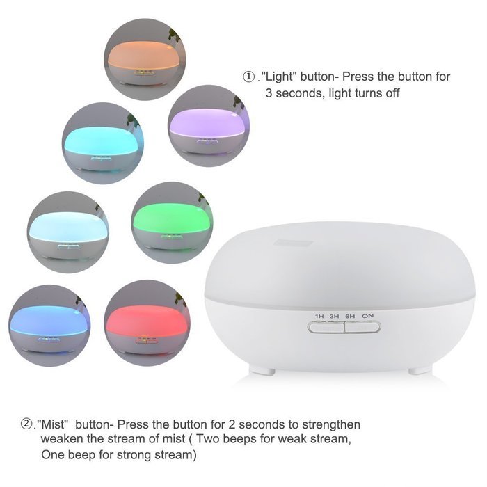 Essential Oil Diffuser, Leofan 200ml Aromatherapy Cool Mist Humidifier with Adjustable Mist Mode, 4 Timer Settings... N7