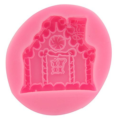 Mr.S Shop Mini Castle-shaped Silicone Mold Fondant Chocolate Cake Decoration Baking Mold DIY Tools N7