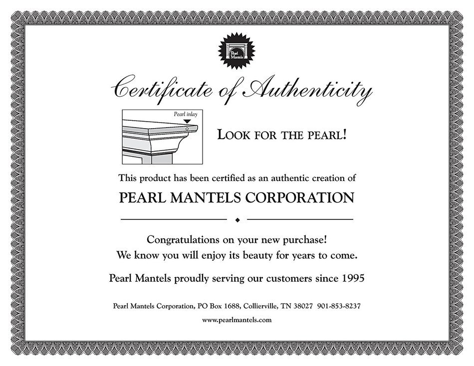 Pearl Mantels Shenandoah Traditional Fireplace Mantel Shelf N33