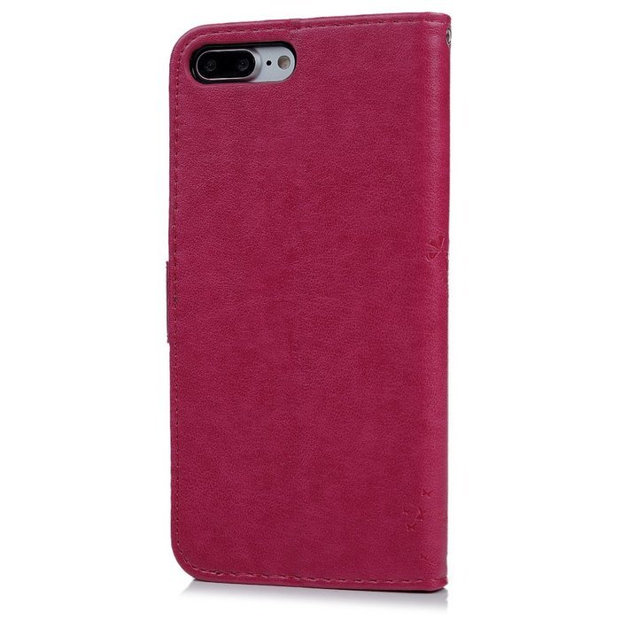 iPhone 7 Plus Case (5.5 inch) - Wallet Flip Folio Stand Case Embossed Flower Tree PU Leather Case Shockproof Soft... N7