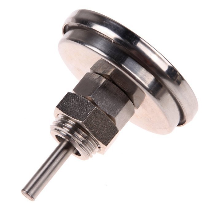 Awakingdemi 1/2"Stainless Steel Thermometer for a Moonshine Still Condenser or Brew Pot TS-BX39 N3