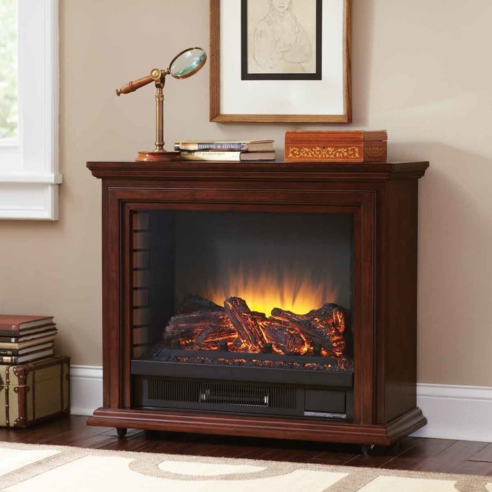 Portable Electric Fireplace Great for Home Decoration and Heating, Come with Free Gift of Nautical Coastal Book... N4