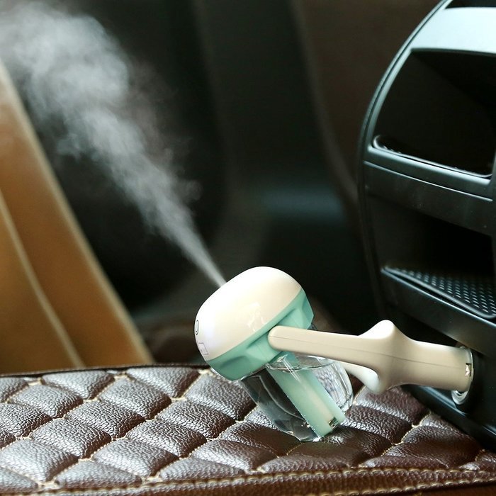 2 in 1 Car Humidifier & Aroma Diffuser, Megadream&reg; 180 Degree Rotation Mini Portable Mist Ultrasonic Essential... N10