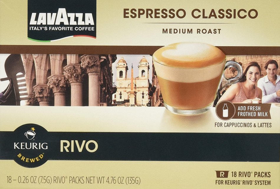 LAVAZZA ESPRESSO CLASSICO 72 PACKS made for KEURIG RIVO SYSTEM