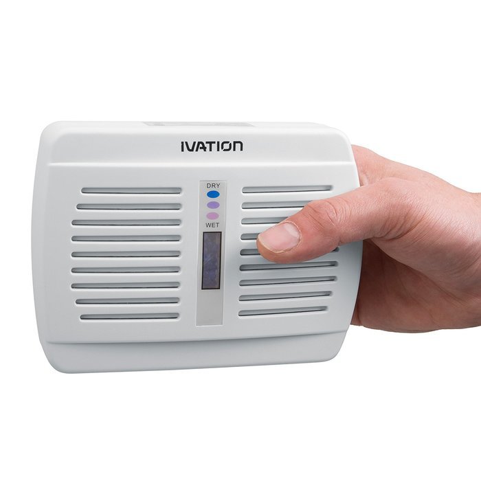 Ivation Reusable Silica Gel Wireless Mini Dehumidifier 2-Pack - Suited for Smaller Rooms, Walk-In Closets, Boats...