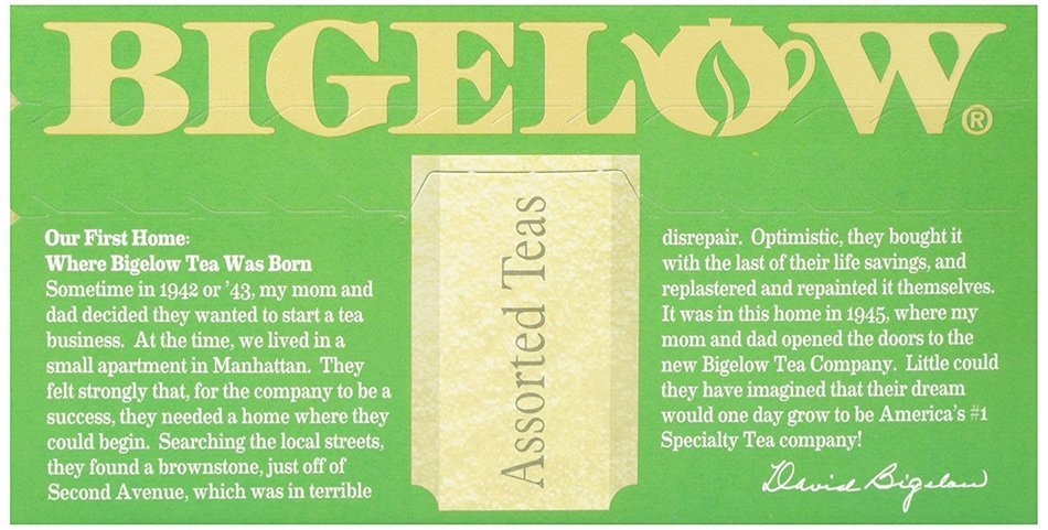Bigelow Herbal Teas Six Flavor Assortment, 18 bags N3