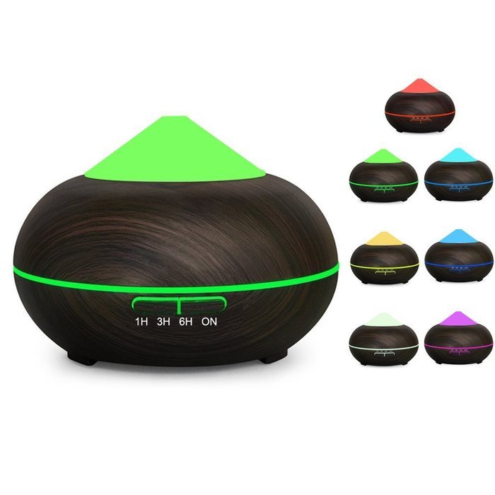 Aromatherapy Essential Oil Diffuser,Werleo 250ml Wood Grain Ultrasonic Cool Mist Whisper Quiet Aroma Air Humidifier...