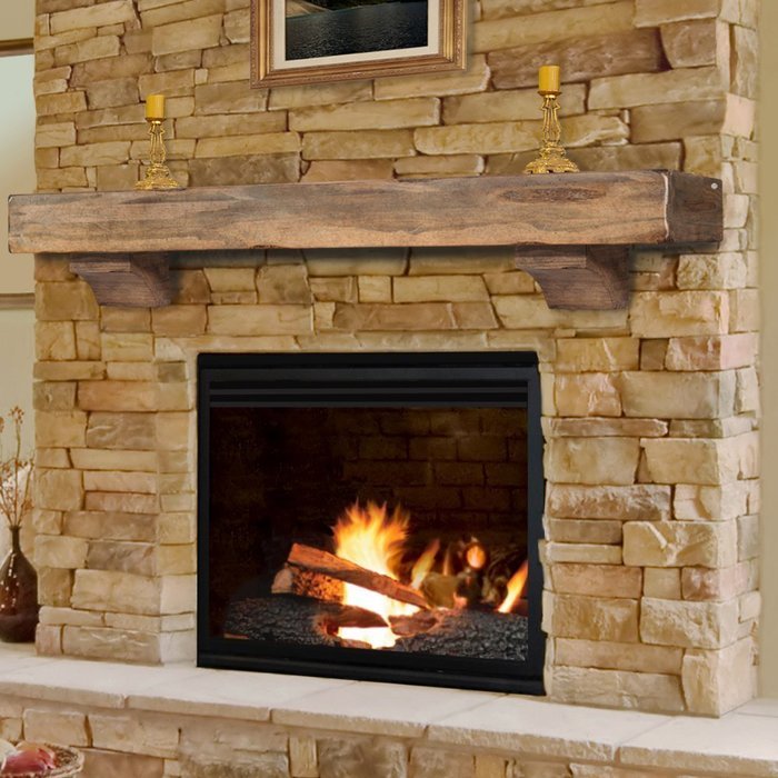 Pearl Mantels Shenandoah Traditional Fireplace Mantel Shelf N48