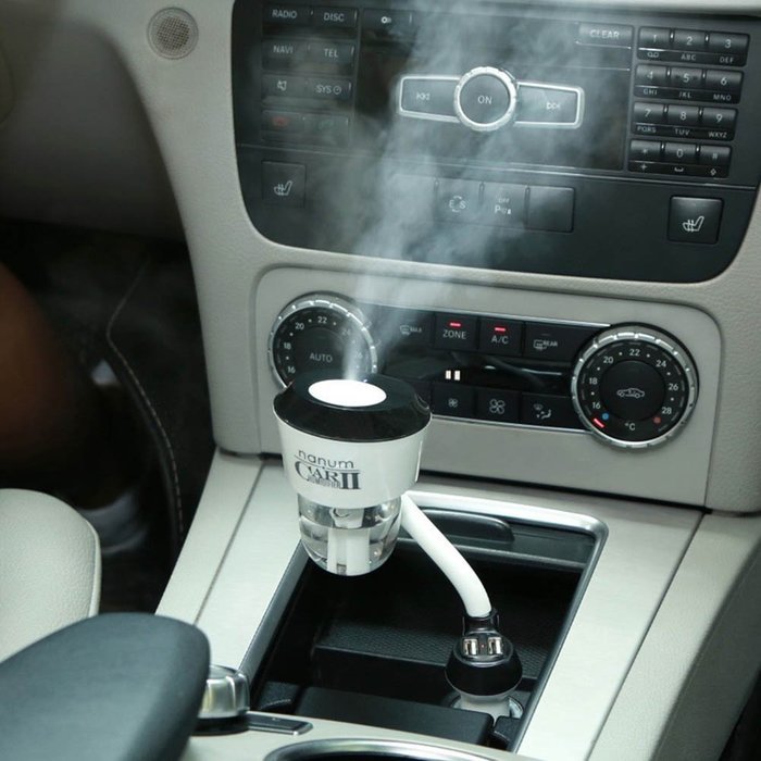 EXIU Summer Portable Mini Car Humidifier Air Purifier Aroma Essential Oil Diffuser (Black) N3