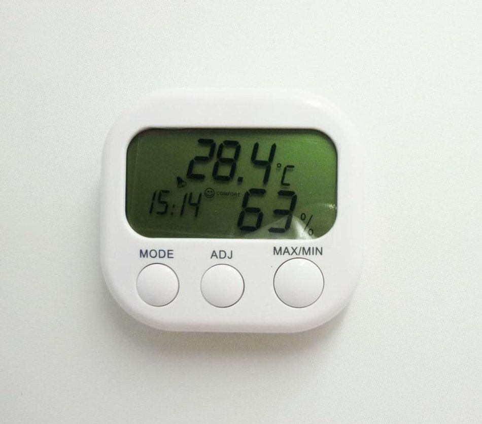 Kingfansion New Mini Digital LCD Display temperature Humidity Meter Thermometer Hygrometer Clock
