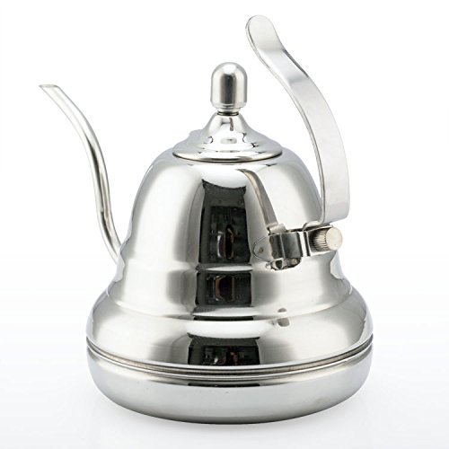 Diguo Coffee Kettle Stainless Steel Pour Over Kettle Coffee Pot Tea Pot, Gooseneck, 1.2 Liter N2