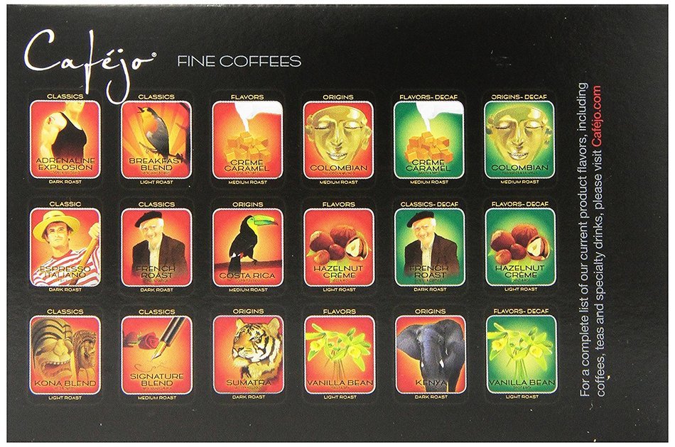 Cafejo K-Cups, Costa Rica Coffee, 50 Count N87