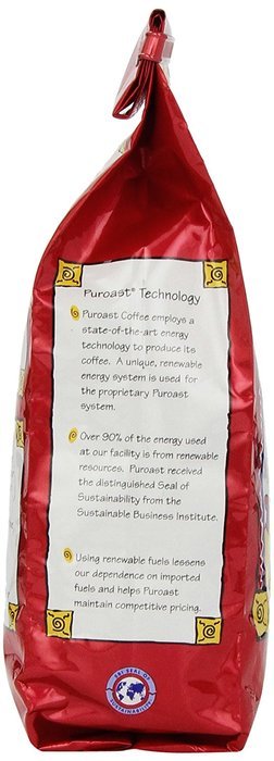 Puroast Low Acid Coffee Dark French Roast , Whole Bean, 2.5-Pound Bag N10